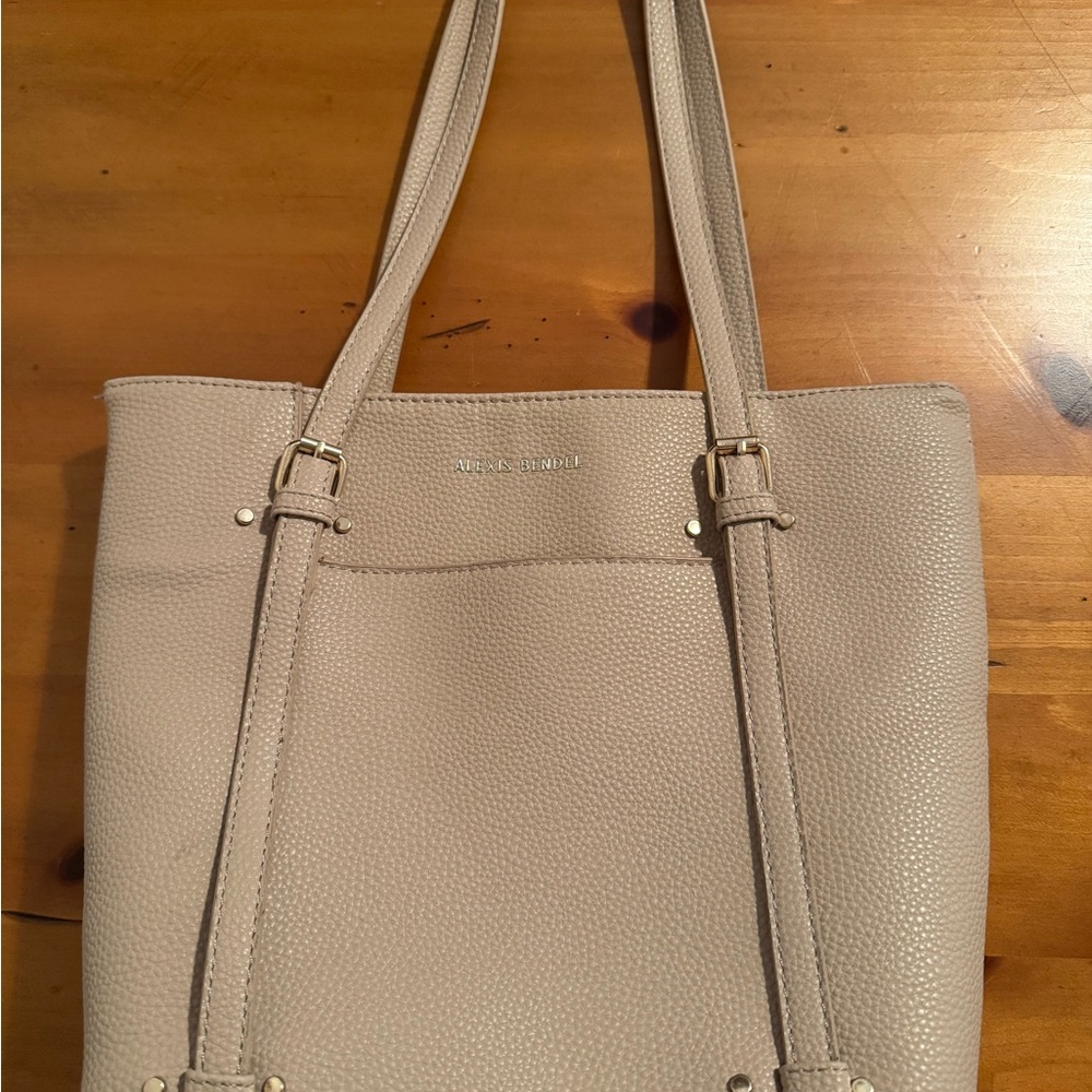 Alexis Bendal Taupe Textured Tote